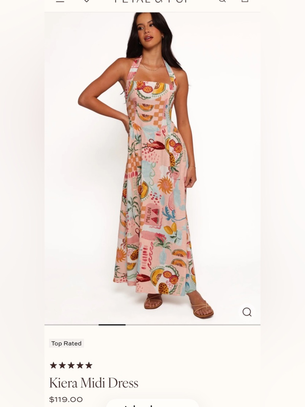 Petal & Pup Kiera Halter dress NWT